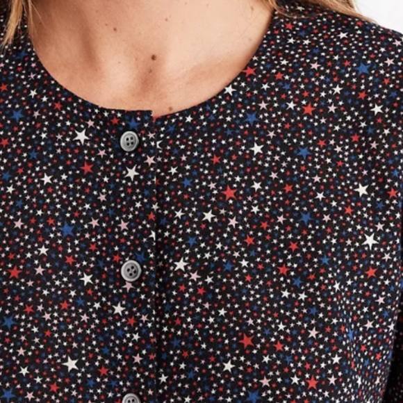Madewell xs blouse , peplum style , button up. - Picture 5 of 6